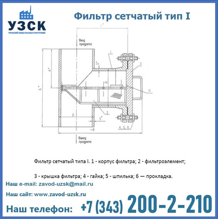 Фильтр сетчатый ФС по Т-ММ-11-2003 в Нарыне