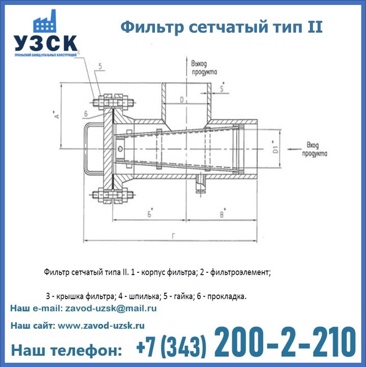 Фильтр сетчатый ФС по Т-ММ-11-2003 в Нарыне