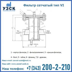Фильтр сетчатый ФС по Т-ММ-11-2003 в Нарыне